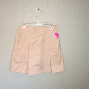 Beige uniform skirt